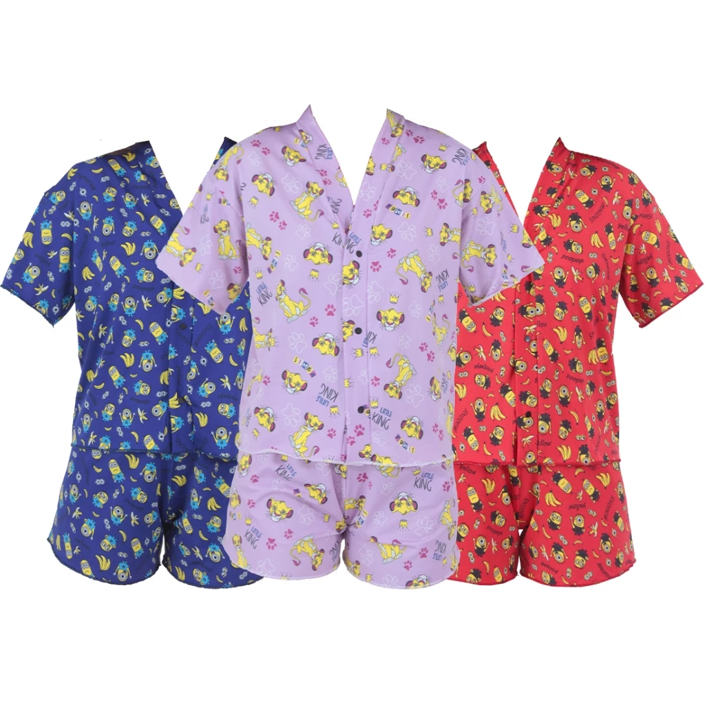 Kit 5 Pijamas Americano Suede Aberto Blogueirinha Baby Doll