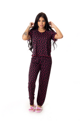 Pijama 1/2 manga com calça